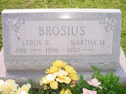 Martha Mildred <I>Evans</I> Brosius 