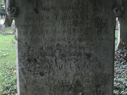 Rev Thomas Lowe 