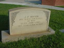 Eliza Jane <I>Lewis</I> Bryson 