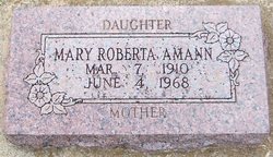 Mary Roberta Amann 