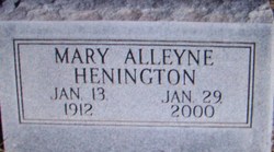 Mary Alleyne <I>Stewart</I> Henington 