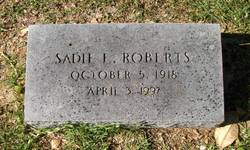 Sadie <I>Edwards</I> Roberts 