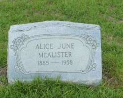 Alice June <I>McBryde</I> McAlister 