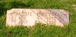 Martha Adaline “Addie” <I>Coker</I> McBryde 