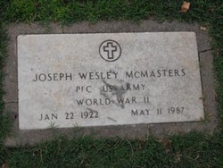 PFC Joseph Wesley “Joe” McMasters 