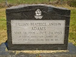 Lillian Beatrice <I>Anglin</I> Adams 