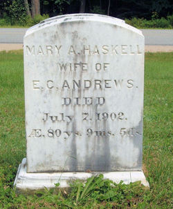 Mary Ann <I>Haskell</I> Andrews 