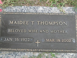 Maidee E. <I>Tabeling</I> Thompson 