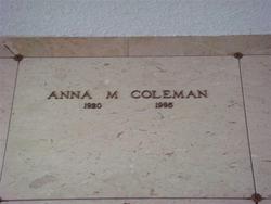 Anna M. Coleman 