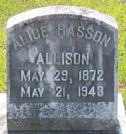 Alice <I>Hasson</I> Allison 