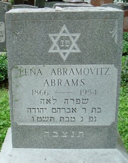 Lena <I>Kaplan</I> Abramowitz Abrams 