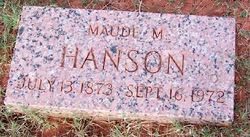 Minnie Maude <I>Hines</I> Hanson 