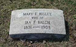 Mary E <I>Risley</I> Balch 