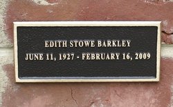 Edith Sumner <I>Stowe</I> Barkley 