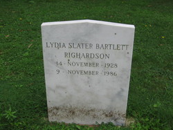 Lydia Slater <I>Bartlett</I> Richardson 