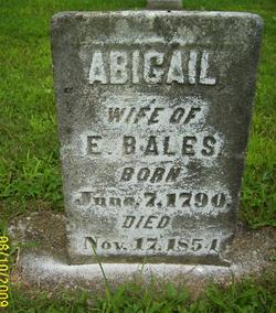 Abigail <I>Bales</I> Bales 
