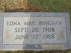 Edna Mae <I>Bonds</I> Bingham 