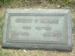 Grace P <I>Woodward</I> Adams 
