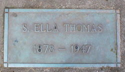 Sarah Ella <I>Silbaugh</I> Thomas 
