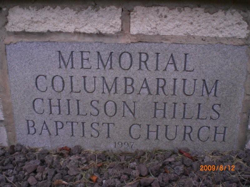 Chilson Hills Baptist Church Memorial Columbarium