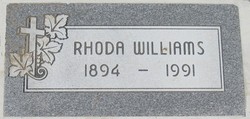 Rhoda Rebecca <I>Stephens</I> Williams 