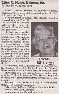 Ethel C. <I>Hearn</I> Roberts 