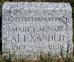 Mary Elizabeth <I>McNair</I> Alexander 