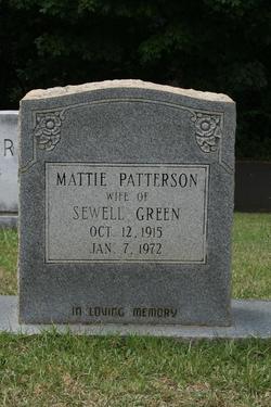 Mattie Mae <I>Patterson</I> Green 