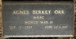 Agnes Marie <I>Berkey</I> Orr 