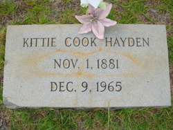 Kitty Agnes <I>Cook</I> Hayden 