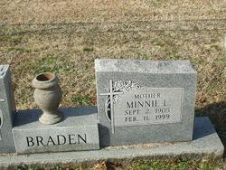 Minnie L <I>Parker</I> Braden 