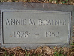 Annie Mary <I>Jordan</I> Boatner 