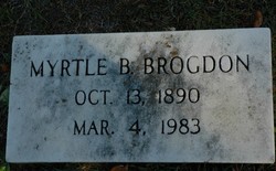Myrtle <I>Burrell</I> Brogdon 