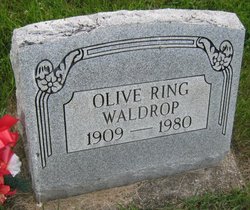 Olive P. <I>Foreman</I> Ring Waldrop 