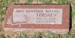 Judy Katherine <I>Rollins</I> Forshey 