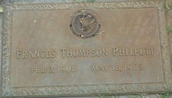 Frances Adelaide <I>Thompson</I> Philpott 