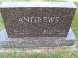 Mary R. <I>McKenstry</I> Andrews 