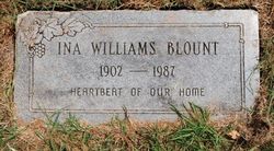 Ina <I>Williams</I> Blount 