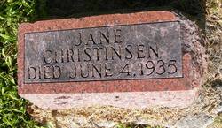 Jane E. <I>Hawkins</I> Christinsen 
