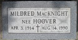 Mildred Arlene <I>Hoover</I> Macknight 