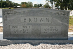 Annie <I>Hackle</I> Brown 