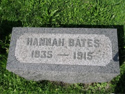 Hannah Maria <I>Nichols</I> Bates 