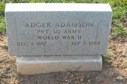 Pvt Adger Adamson 