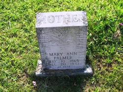 Mary Ann <I>Baker</I> Palmer 