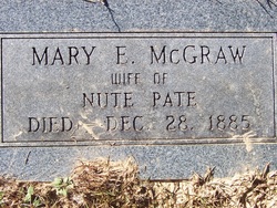 Mary E. <I>McGraw</I> Pate 