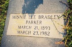 Minnie Lee <I>Bradley</I> Parker 