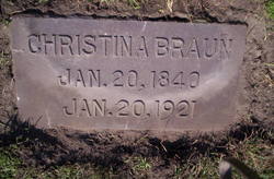 Christina <I>Hartenstein</I> Braun 