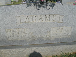 Addie May <I>Johnson</I> Adams 