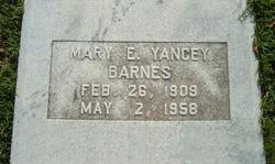 Mary Elaine <I>Yancey</I> Barnes 