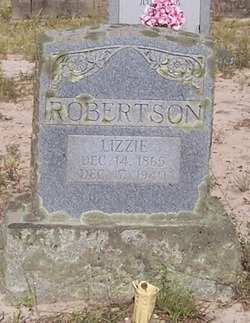 Margaret Elizabeth “Lizzie” <I>Childs</I> Robertson 